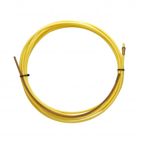 SIRGA AMARILLA TEFLON 2,5 X 4,5 L.5400 con sirga de bronce, ALAMBRE 1,2/1,6