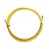 SIRGA AMARILLA TEFLON 2,5 X 4,5 L.5400 con sirga de bronce, ALAMBRE 1,2/1,6