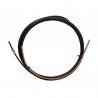 BLACK TEFLON liner 2,0 X 4,0 L.3400 with bronze liner for wire 1,0/1,2