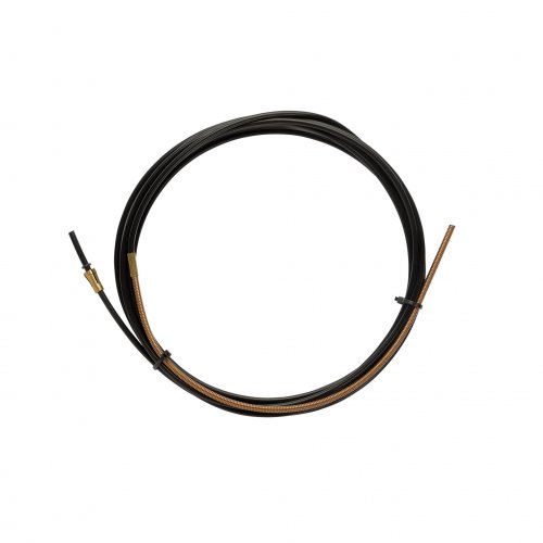 SCHWARZ TEFLON - Drahtführung 2,0 X 4,0 L.4400 mit MEßINGSPIRALE, draht 1,0/1,2