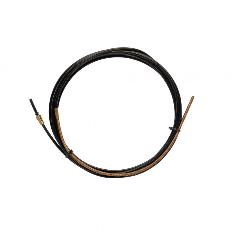 Guaina Teflon Nera 2,0 X 4,0 L. 4400 Con Terminale In Bronzo - Filo Ø 1,0/1,2