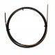 SIRGA NEGRA TEFLON 2,3 X 4,7 L.5400 con sirga de bronce, ALAMBRE 1,2/1,6