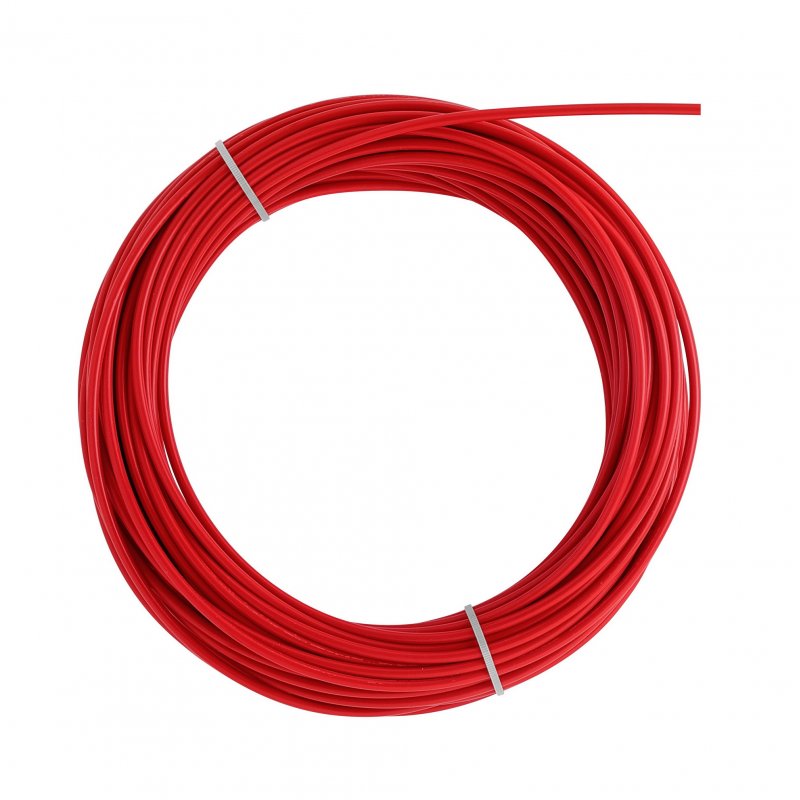 25 mt SIRGA ROJA TEFLON 2,0x4,0 alambre 1,0/1,2