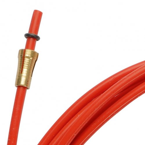 RED TEFLON liner 2,0 X 4,0 L.3400 with bronze liner for wire 1,0/1,2