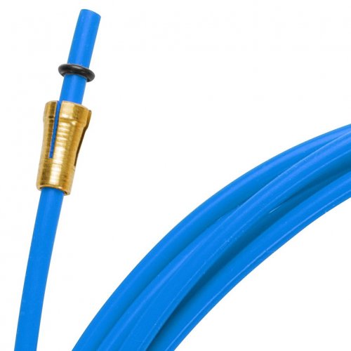 BLUE TEFLON liner 1,5 X 4,0 L.4400 with bronze liner for wire 0,6/0,9
