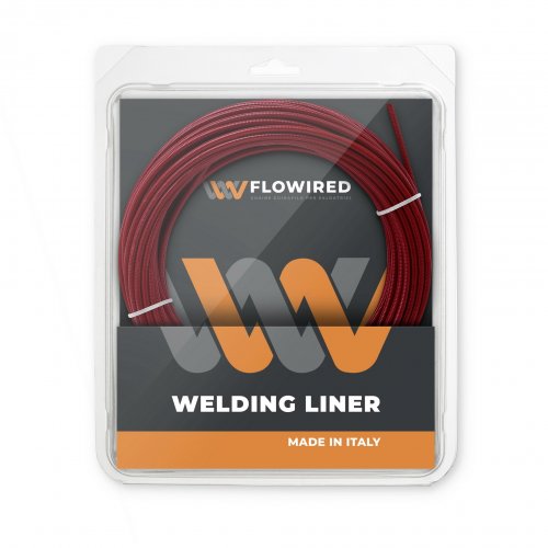 25 mt RED steel liner wire 1,0/1,2