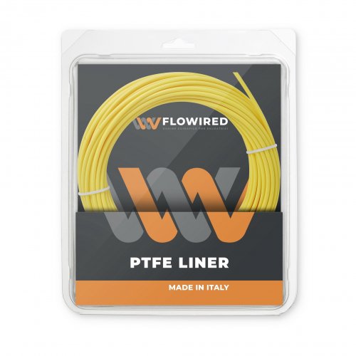 25 mt YELLOW TEFLON LINER 2,5x4,5 wire 1,2/1,6