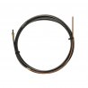 NYLON PA12 Drahtführung Schwarz L.5400 mit MEßINGSPIRALE Draht 1,0/1,2