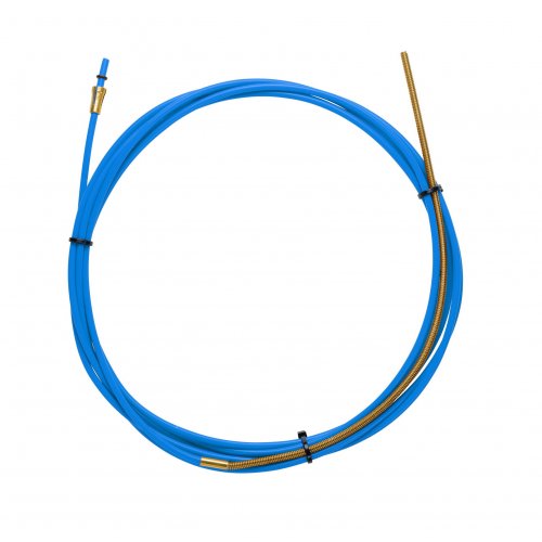 BLUE TEFLON liner 1,5 X 4,0 L.5400 with bronze liner for wire 0,6/0,9